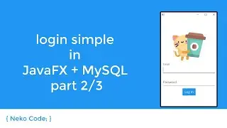 login simple in JavaFX + MySQL part 2/3