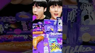 Purple Food Mukbang