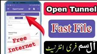 HOW TO  CREATE OPEN TUNNEL FILE | OPEN TUNNEL file Uphone & jazz & Zong | Open Tunnel file VPN TODAY