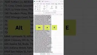 Separate address to city,state and zip Excel #excel #exceltips