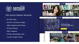 Sayidan - University Alumni PSD Template | Themeforest Website Templates and Themes