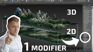 Anybody can do this - From 2d to 3d terrain [3ds Max]