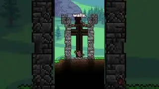 How to make a simple castle in Terraria | #terraria #terrariabuild #shorts