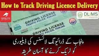 How to Track Driving Licence Delivery in Punjab Pakistan | How to Check Driving License Status