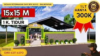 Desain Peternakan 15x15 M (1 Lantai) Bpk Nuvo - Jasa Desain Rumah Balikpapan