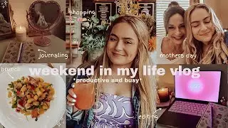 7AM PRODUCTIVE WEEKEND IN MY LIFE VLOG 🌸 errands, shopping, brunch, & spending time with family