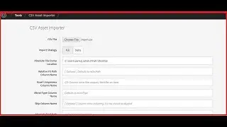 CSV Asset Importer in AEM.