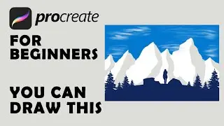 #shorts | How To Create Scenery In Procreate #procreateshorts #youtubeshorts