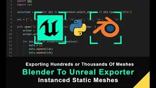 Unreal Engine 5 Tutorial - Blender Exporter - Instanced Static Mesh Exporter [2/4]