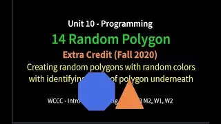 14 Random Polygons (Python Turtle)