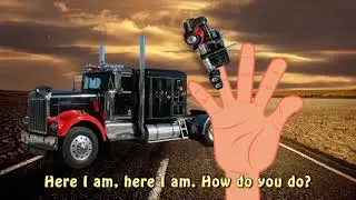 Finger Family Truck | American Truck Finger Nursery Rhyme For Children