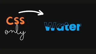 Pure CSS3 Water Wave Text Animation Effects Using CSS Clip-path