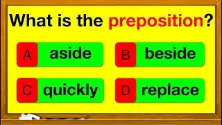 PREPOSITIONS QUIZ 🤔 📚 | Find the prepositions in the sentence | English Grammar | Parts of speech