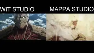 Mappa vs WIT Studio Titan shifters animation comparison