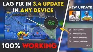 🔧HOW TO FIX LAG IN BGMI 3.4 UPDATE PUBG / BGMI IN ANY DEVICE | LOW END DEVICE LAG FIX IN NEW UPDATE