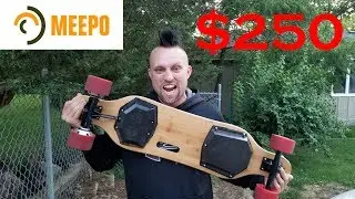 MEEPO Board Electric Skateboard Unboxing and Review.  $250 Boosted Board.