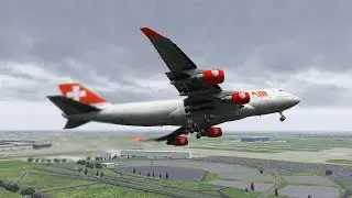 Boeing 747 Pilot Touch Down Too Late And Will Have To Go Around |XP11