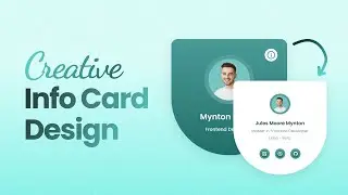 Animated Profile Card UI Design Using HTML & CSS | CSS Card Hover Effects