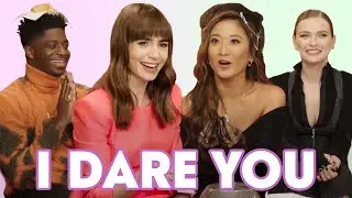 'Emily in Paris' Cast Play "I Dare You" | Teen Vogue