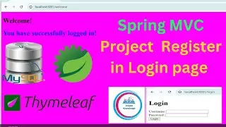 Spring MVC Project Login Page  with MySQL Database Thymeleaf