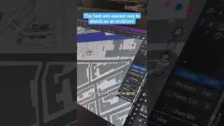 Sketching in 3D in Blender! perfect for architects and designers! #architect #blenderarchitecture