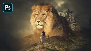 Create Big Lion Photo Manipulation in Photoshop