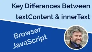 Important differences between textContent and innerText
