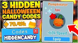 ALL 3 HIDDEN HALLOWEEN UPDATE CANDY CORN CODES IN ROBLOX RACE CLICKER