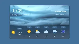 JavaFX UI: Weather Design