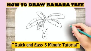 How to draw BANANA TREE