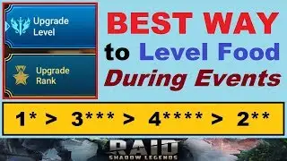 *BEST WAY* To Level Food ~During Events~ in RAID: Shadow Legends