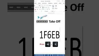 🛫 Aeroplane Take Off Symbol In MS Word #shorts