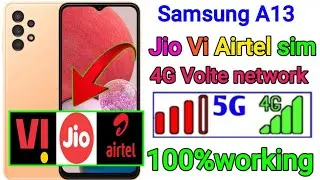 samsung A13 4g volte Network settings || How to Solve 4G volte Network problem Samsung A14