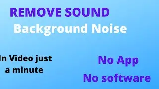 How to Remove Background Noise From Video - In Window 10