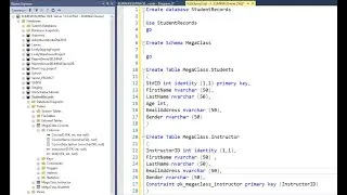 How to CREATE DATABASE, SCHEMA, AND TABLES with foreign and primary keys in SSMS using T-SQL |  PT1