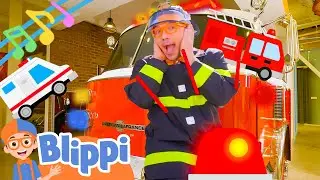 Emergency Vehicle Song | BRAND NEW BLIPPI Firetruck Song for the Family