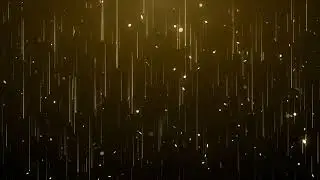 Particles Gold Glitter Awards Dust Abstract Background Loop