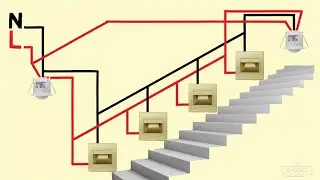 stair lighting connection with motion sensors wiring diagram