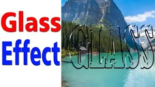 Making Glass Effect in adobe Photoshop | Glass Effect Creating in Adobe | By Zeegoals