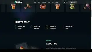 Bithu - NFT MintingCollection React Next JS Landing Page Template virtual token 14