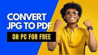 how to convert JPG to PDF on PC for free| Tech D