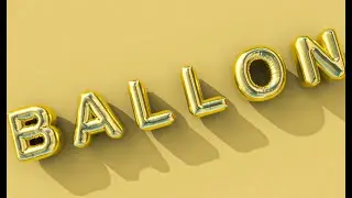 Inflated 3d Ballon text effect | Quick tip Tutorial