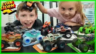 Monster Truck Matching Memory Game and Outside Play