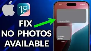 How To Fix No Content Available Photo Widget iOS 18