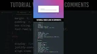 CSS Input Label Animation | Floating Placeholder Text  #shorts