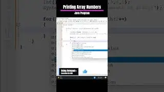 Printing Array Elements Java Program💻 