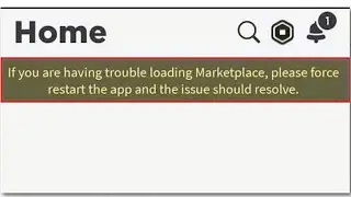 If You Are Having Trouble Loading Marketplace Please Force Restart App Issue Should Resolve Roblox