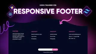 Responsive Curved Footer with Tailwind CSS | Step by Step Tutorial