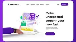 Reelevant website design  UI/UX Design Animation Examples For Inspiration