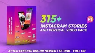 Instagram Stories & Vertical Video Pack - After Effects Template - Vertical Video Templates